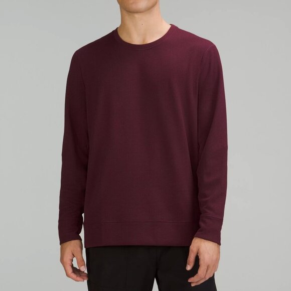 Lululemon Men's Long Sleeve Crew Stitch Shift Waffle Knit Long Sleeve Small - Picture 1 of 5